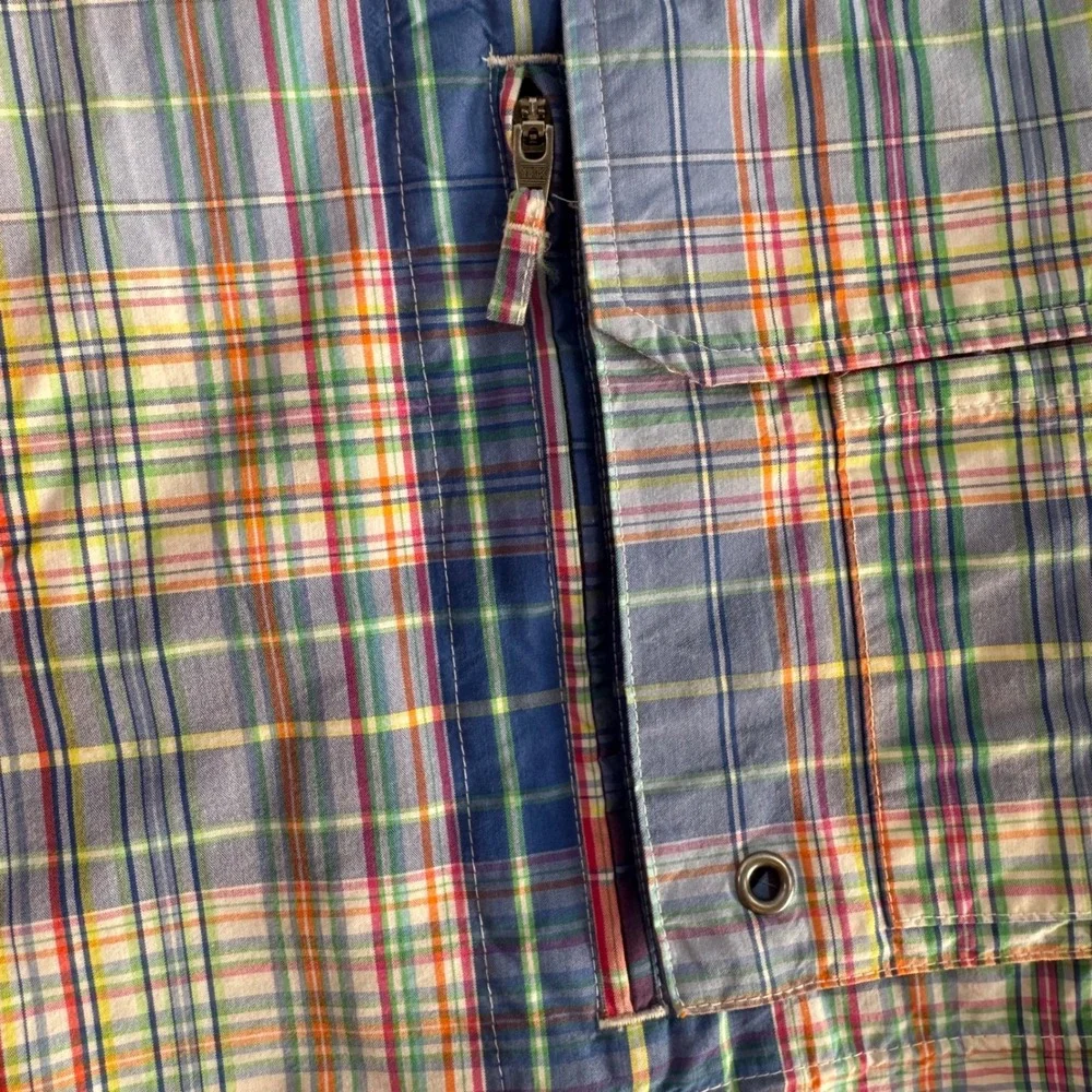Polo Ralph Lauren Mens 35 Plaid Cargo Board Shorts Multicolor Madras